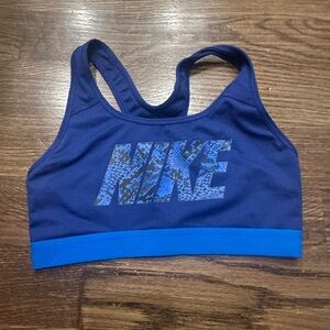 Nike Blue Sports Bra Size S